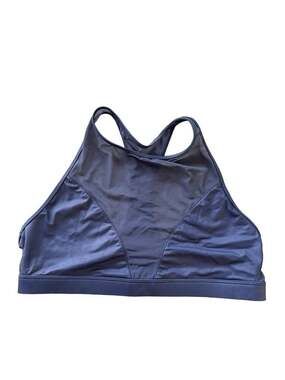 Victoria's Secret Sport High Neck Mesh Panel Sports Bra Gray Size M